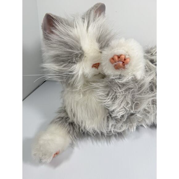 Ageless Innovations Joy For All Companion Pet Silver Cat Moves Sounds TESTED - Picture 4 of 10